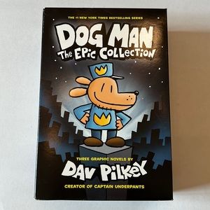 Dog Man The EIC Collection, 3 hardcover Graphic Novels by Dav Pilkey. Like new!